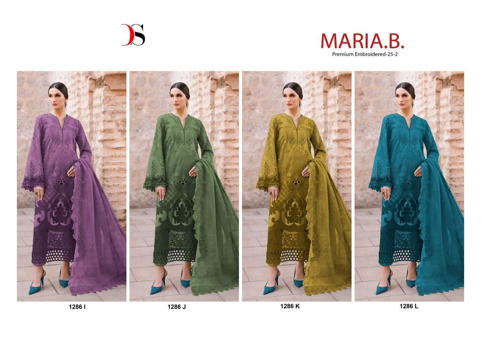Deepsy Suits Maria B Premium Embroidered 25 Vol 2 Hit Design 1286
