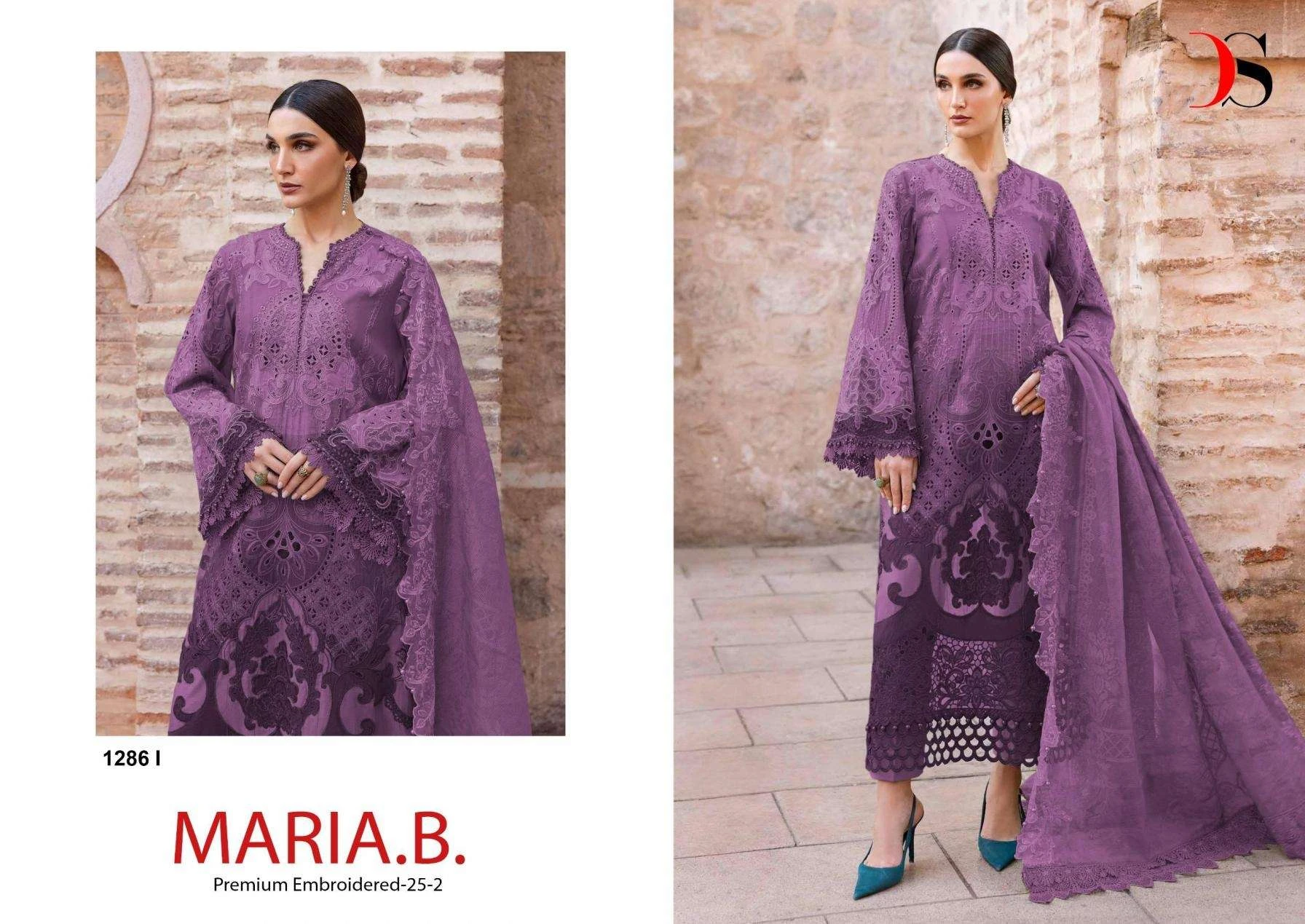 Deepsy Suits Maria B Premium Embroidered 25 Vol 2 Hit Design 1286