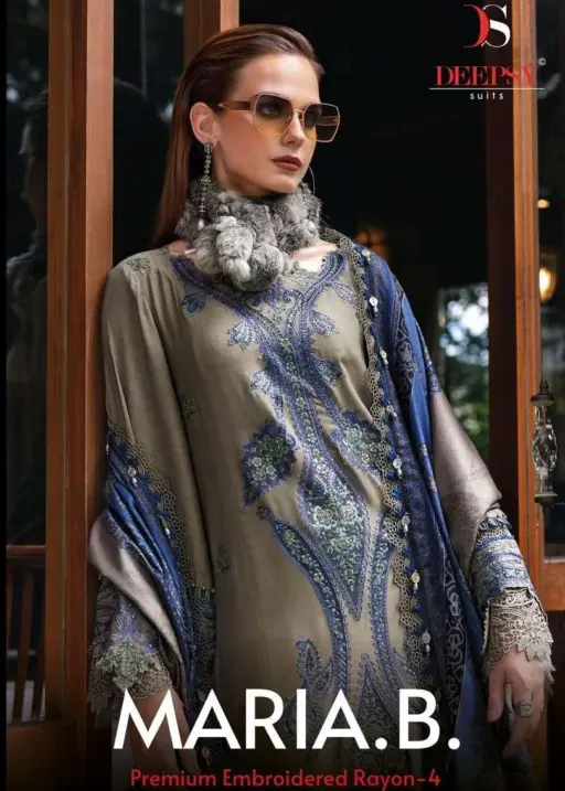 Deepsy Suits Maria B Premium Embroidered Rayon Vol 4