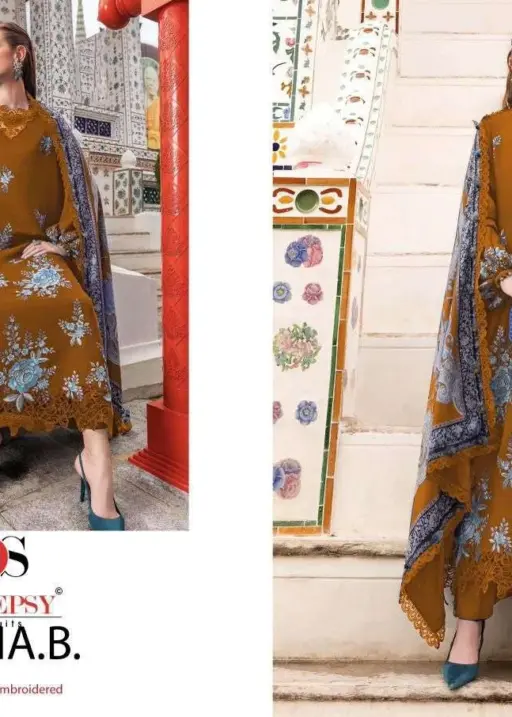 Deepsy Suits Maria B Premium Embroidered Rayon Vol 4 Hit Design 1536