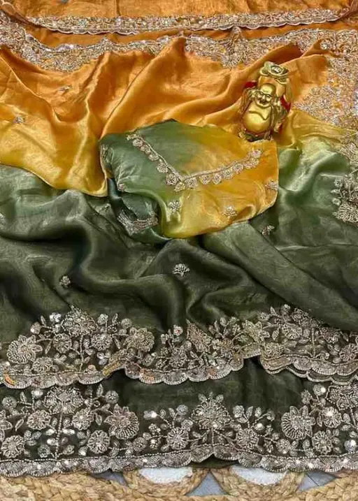 Ds 732 Space Silk Sequence Wedding Wear Saree Collection