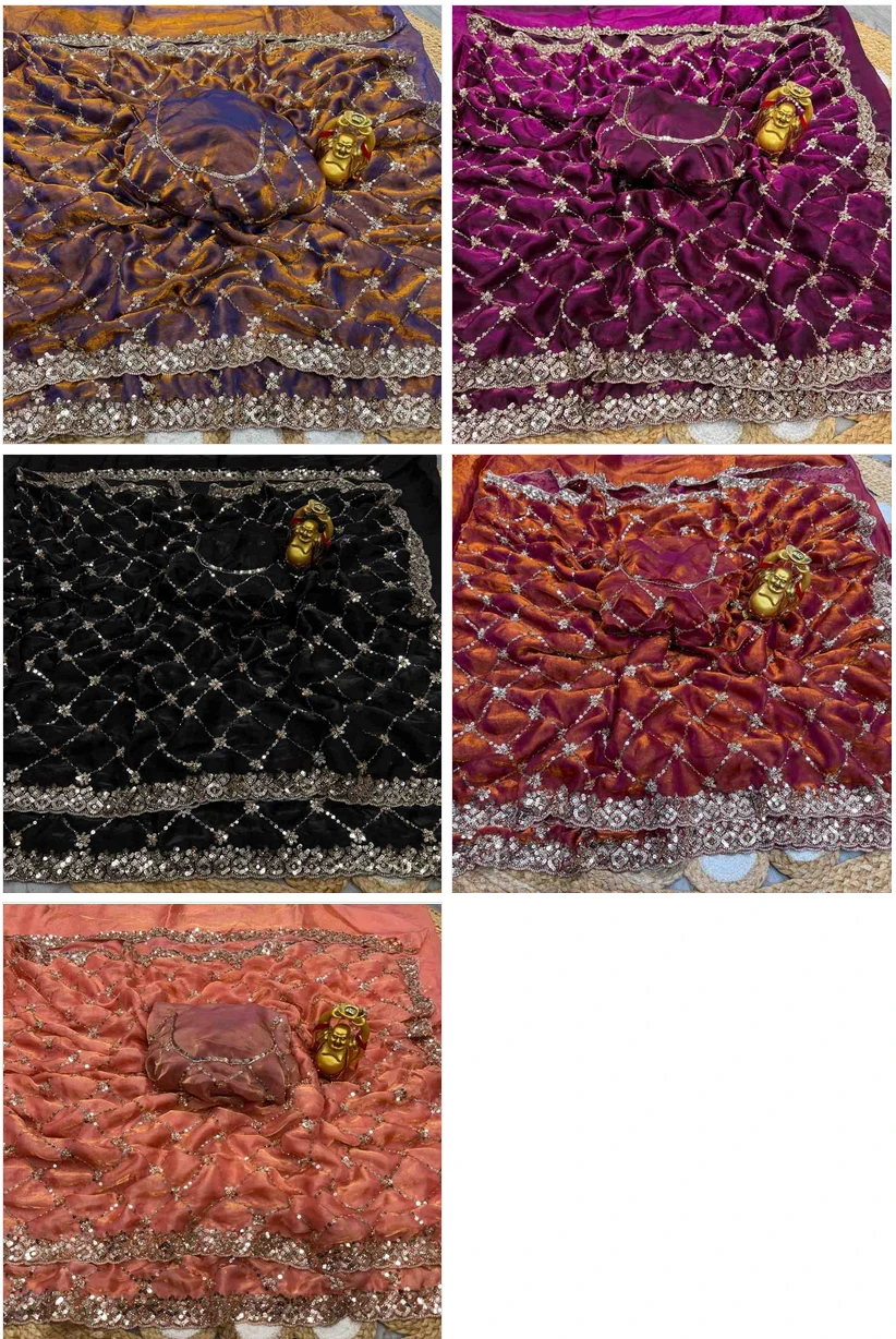 Ds 787 Pure Space Silk Handworked Party Wear Designer Saree Collection