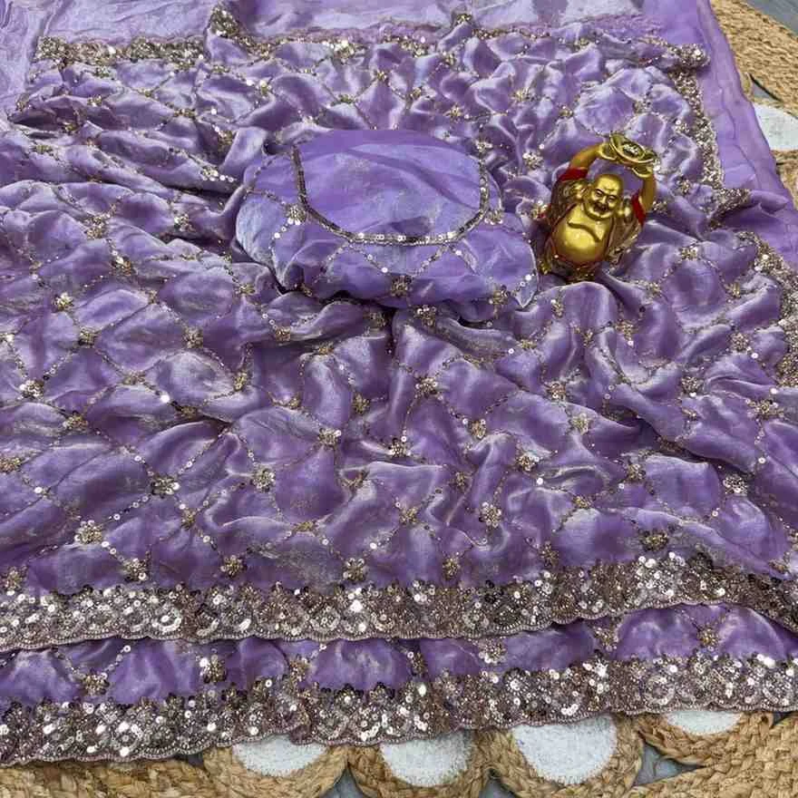 Ds 787 Pure Space Silk Handworked Party Wear Designer Saree Collection