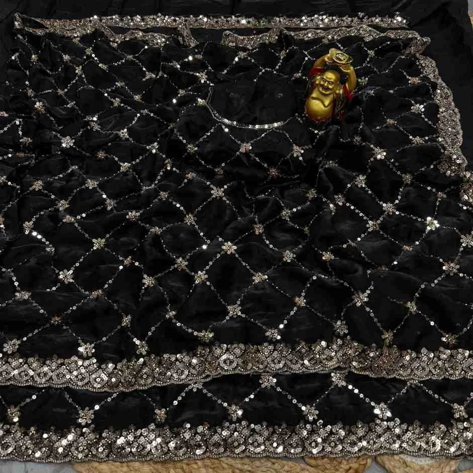 Ds 787 Pure Space Silk Handworked Party Wear Designer Saree Collection