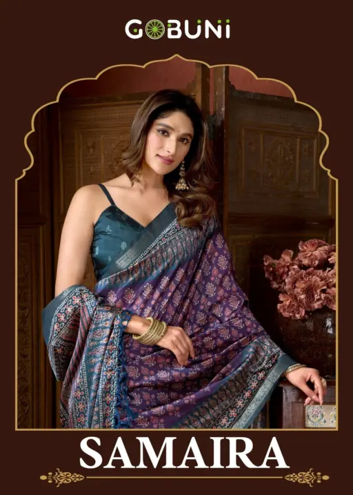 Gobuni Samaira Cluster Digital Printed Saree Collection