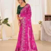 Jalnidhi Ful Patti Georgette with Embroidery Bandhani Saree Collection