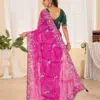 Jalnidhi Ful Patti Georgette with Embroidery Bandhani Saree Collection