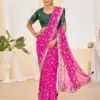 Jalnidhi Ful Patti Georgette with Embroidery Bandhani Saree Collection