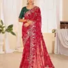Jalnidhi Ful Patti Georgette with Embroidery Bandhani Saree Collection