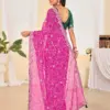 Jalnidhi Ful Patti Georgette with Embroidery Bandhani Saree Collection