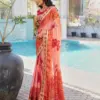 Jalnidhi Saloni Moss Chiffon with Fancy Bandhani Printed Saree Collection