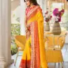Jalnidhi Saloni Moss Chiffon with Fancy Bandhani Printed Saree Collection