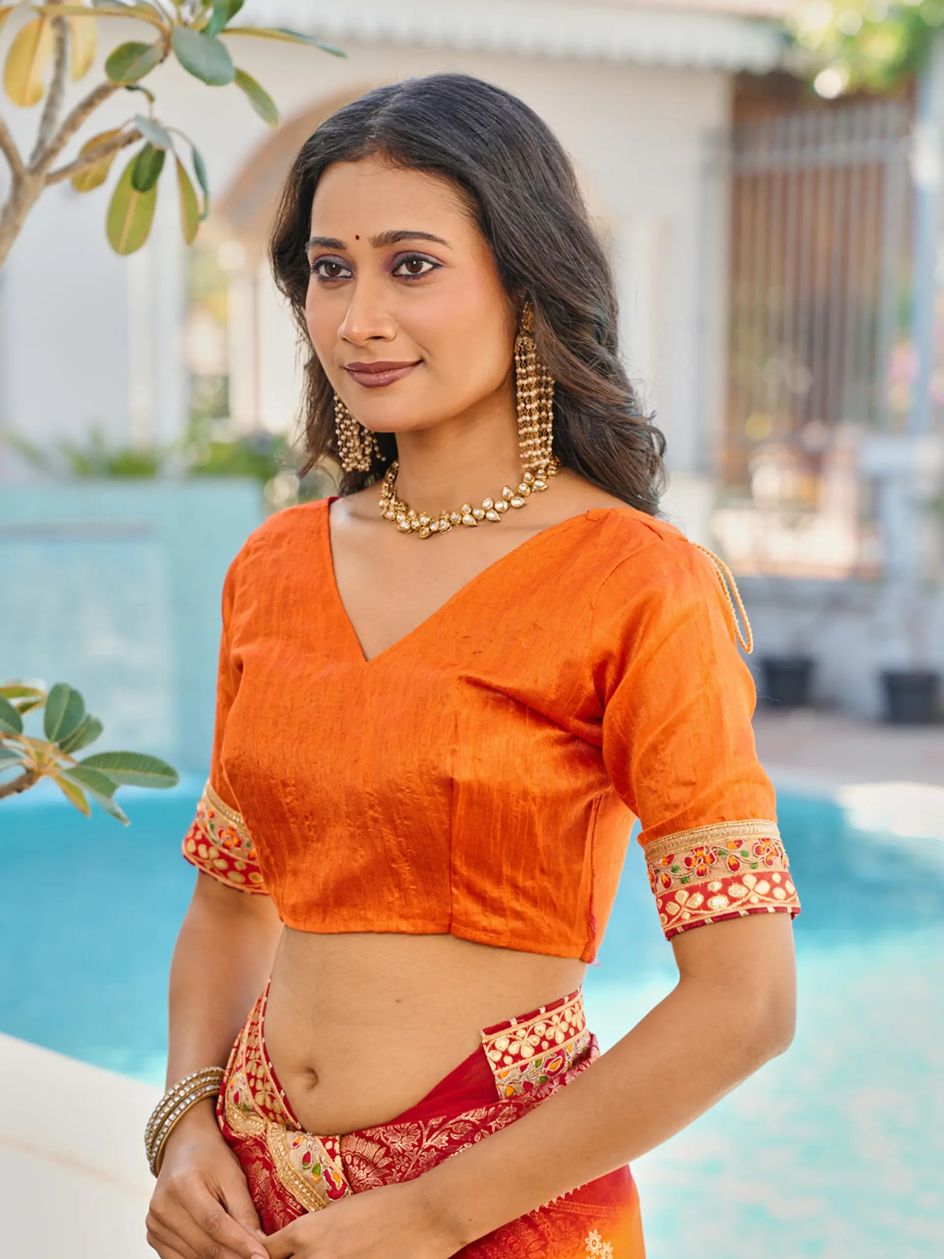 Jalnidhi Swarna Moss Chiffon with Work Saree Collection