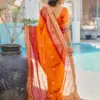 Jalnidhi Swarna Moss Chiffon with Work Saree Collection