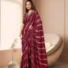 Kashvi Amrita Dull Moss Foil Printed Saree Collection
