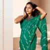 Kashvi Amrita Dull Moss Foil Printed Saree Collection