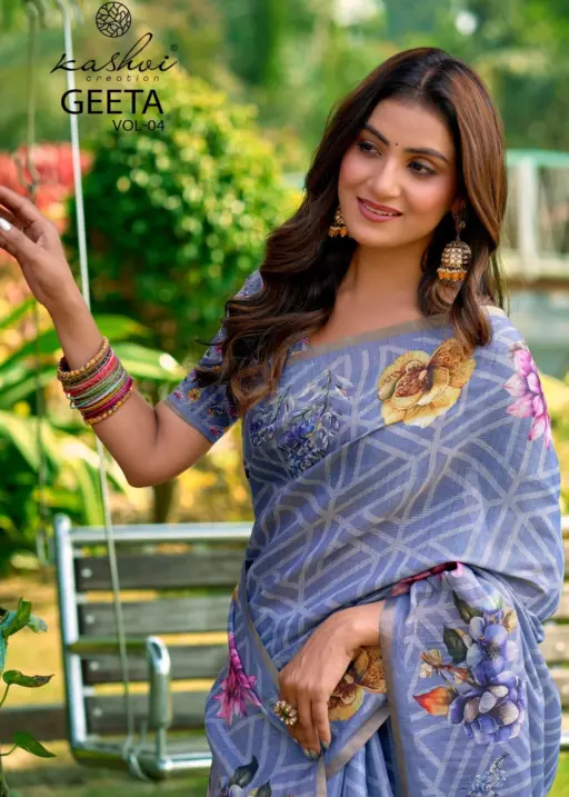 Kashvi Geeta Vol 4 Simar Silk Casual Wear Saree Collection