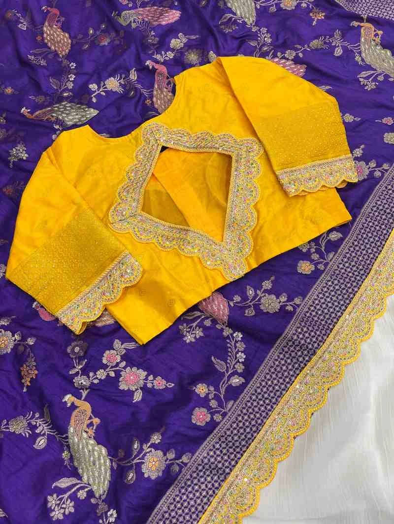 Kc 206 Pure Dola Silk Embroidered Saree Collection