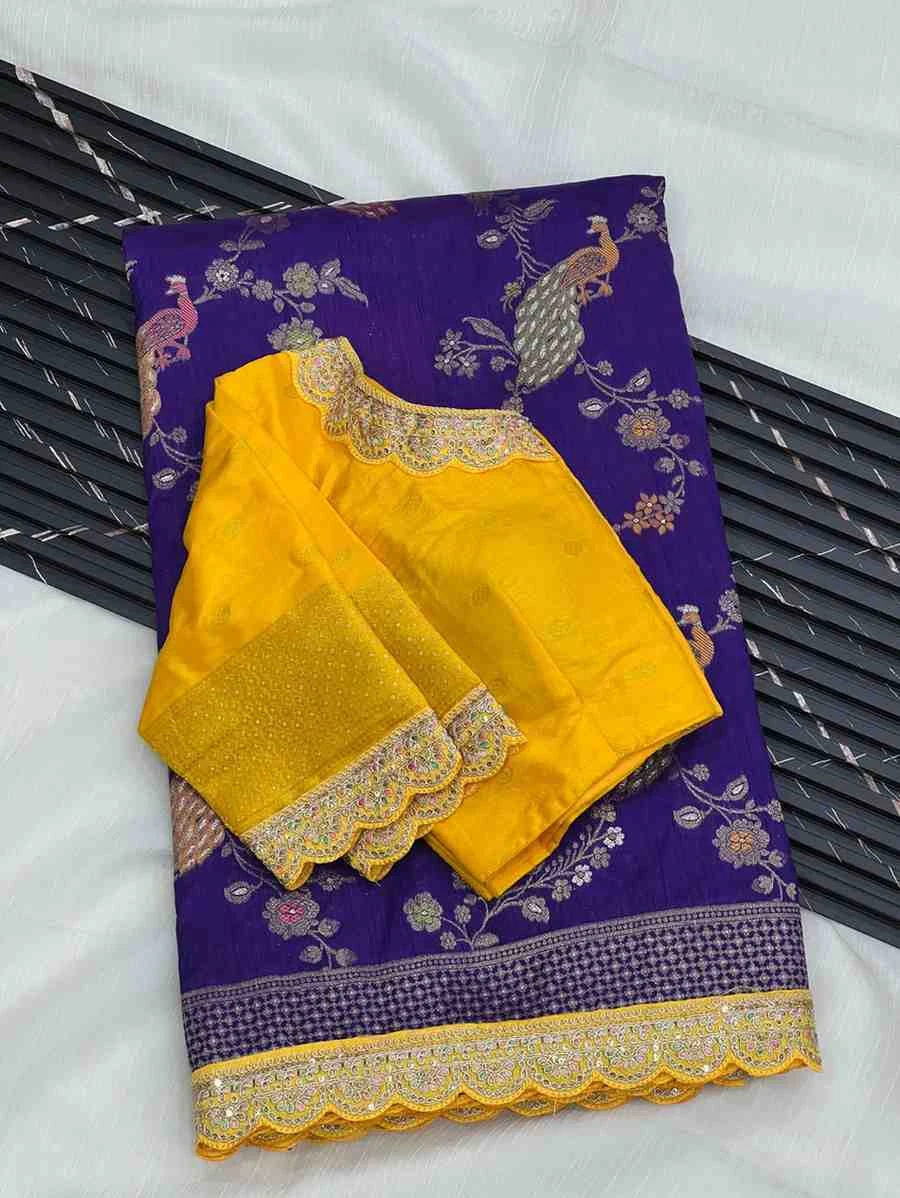 Kc 206 Pure Dola Silk Embroidered Saree Collection