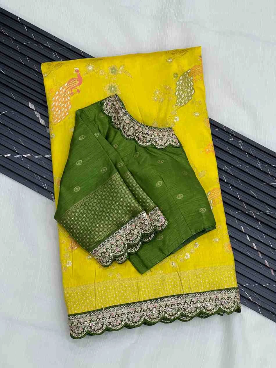 Kc 206 Pure Dola Silk Embroidered Saree Collection