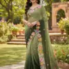 Kc 38 Georgette Sequence Thread Worked Party Wear Saree Collection