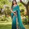 Kc 38 Georgette Sequence Thread Worked Party Wear Saree Collection