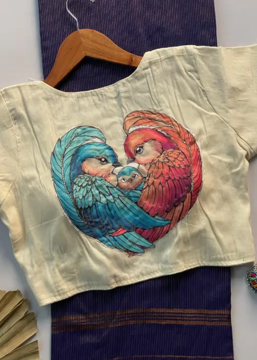 Khadi Vol 3 Khadi Cotton Jari Lining Saree and Blouse Apllic Work Collection