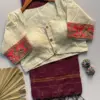 Khadi Vol 3 Khadi Cotton Jari Lining Saree and Blouse Apllic Work Collection