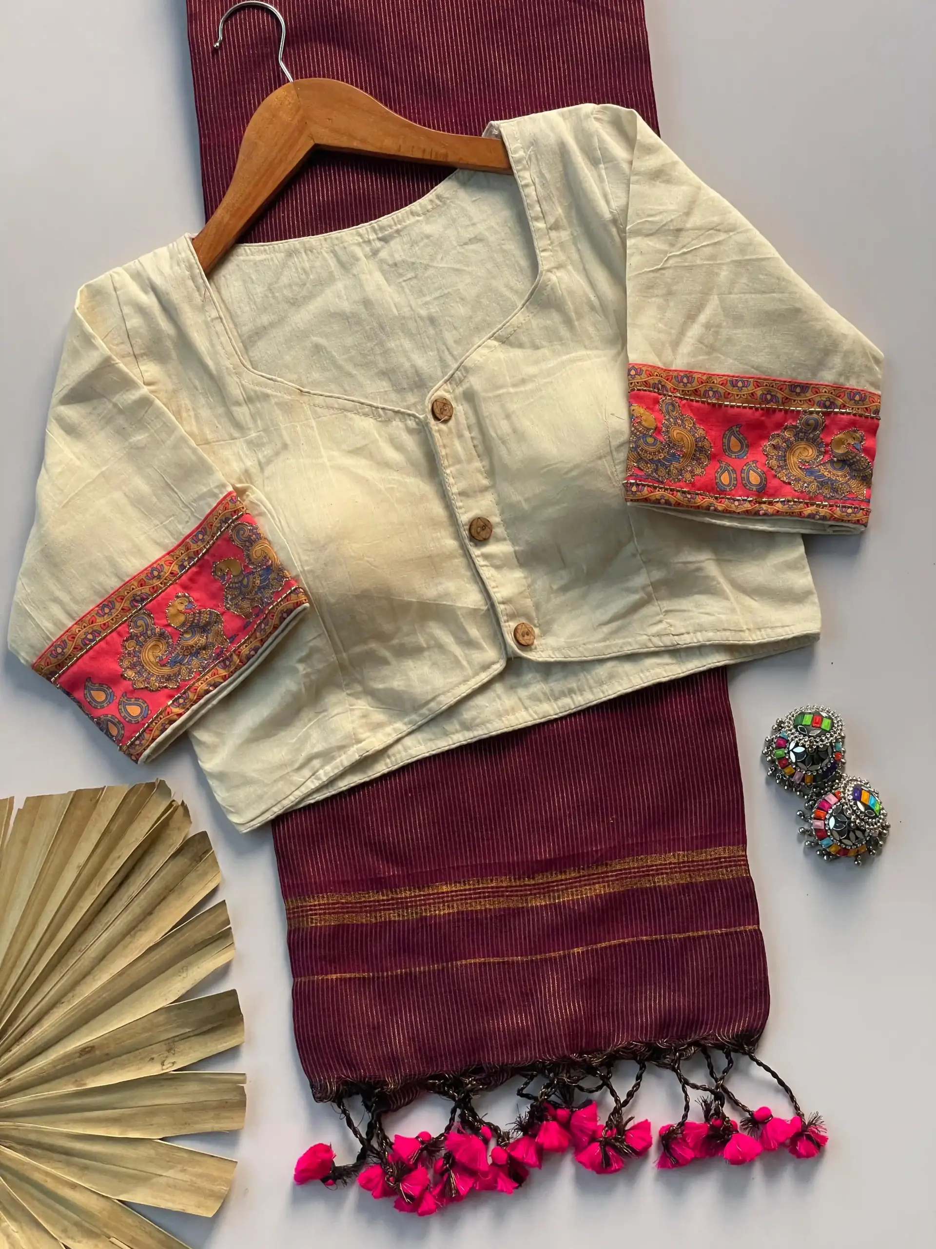 Khadi Vol 3 Khadi Cotton Jari Lining Saree and Blouse Apllic Work Collection