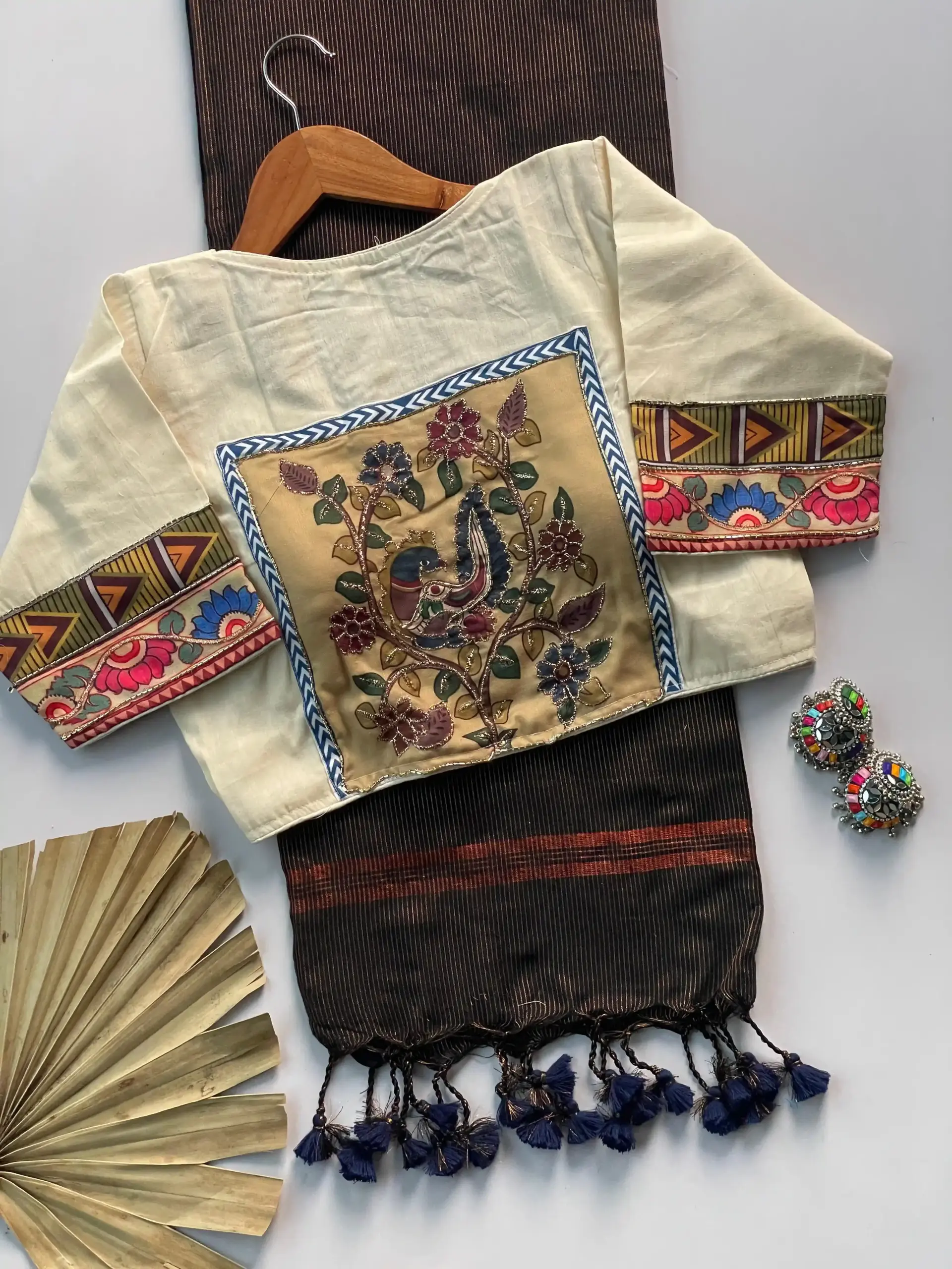 Khadi Vol 3 Khadi Cotton Jari Lining Saree and Blouse Apllic Work Collection