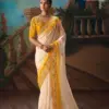Kimora Kajal Fancy Thread Embroidered Work Designer Saree Collection