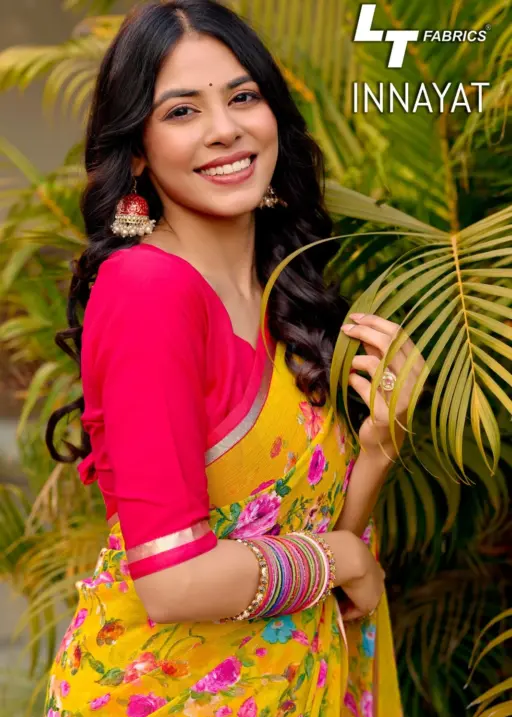 Lt Innayat 101 to 108 Chiffon Casual Wear Saree Collection