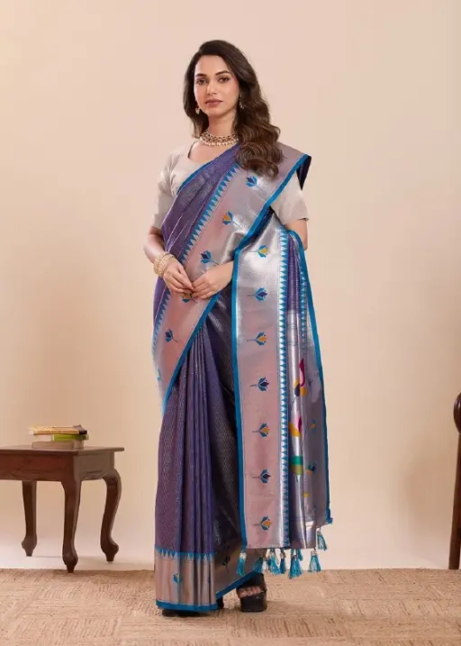 Maahi 213 Paithani Silk Zari Weaving Saree Collection