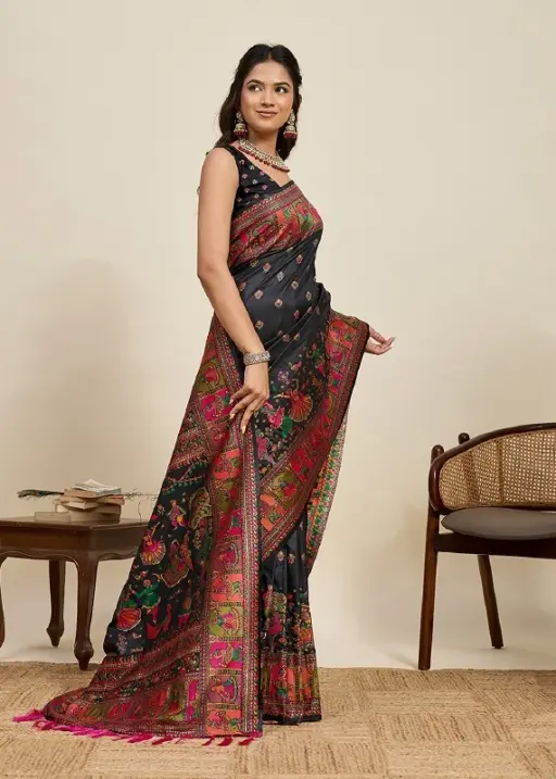 Maahi 214 Pashmina Silk Festival Wear Saree Collection