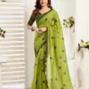 Meera 324 Linen Printed Party Wear Beautiful Saree Collection