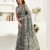 Meera 326 Linen Printed Ready to Wear Fancy Saree Collection