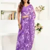 Meera 326 Linen Printed Ready to Wear Fancy Saree Collection