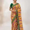 Multi Rangila Georgette Leheriya Printed Fancy Saree Collection