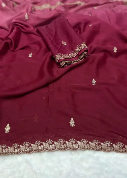 Paris Arhaam Georgette Embriodery Bollywood Saree Collection