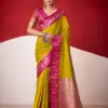 Rajpath Sindhu Ghat Zari Weaving Satin Silk Saree Collection