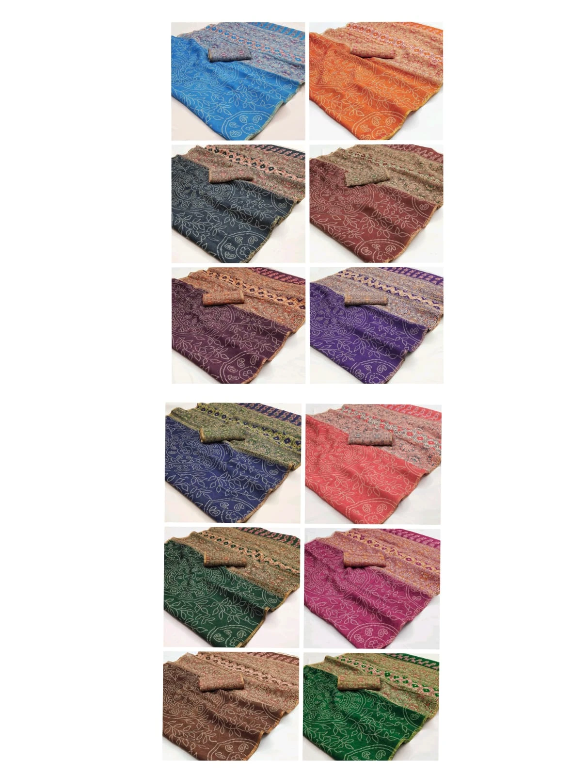 Rajyog Chanderi C 1 to C 12 Linen with Ajarakh Kalamkari Printed Saree