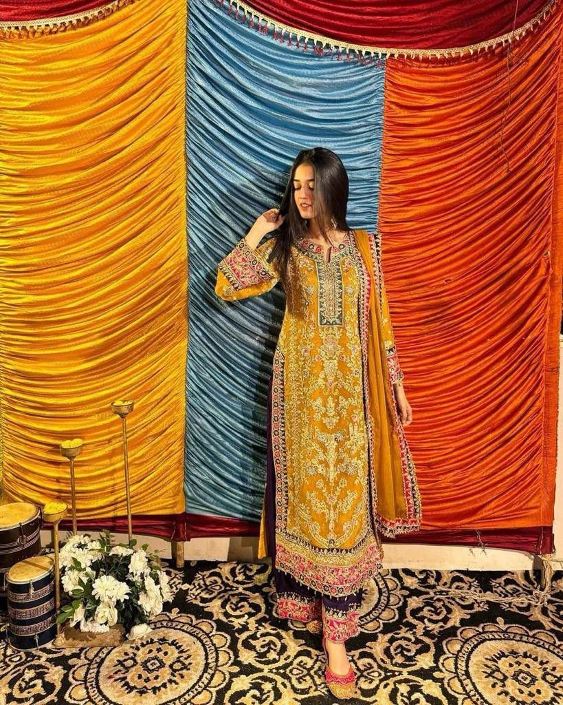 Rama Export Code-1197-A Heavy Georgette Wholesale Readymade Pakistani Suit Collection