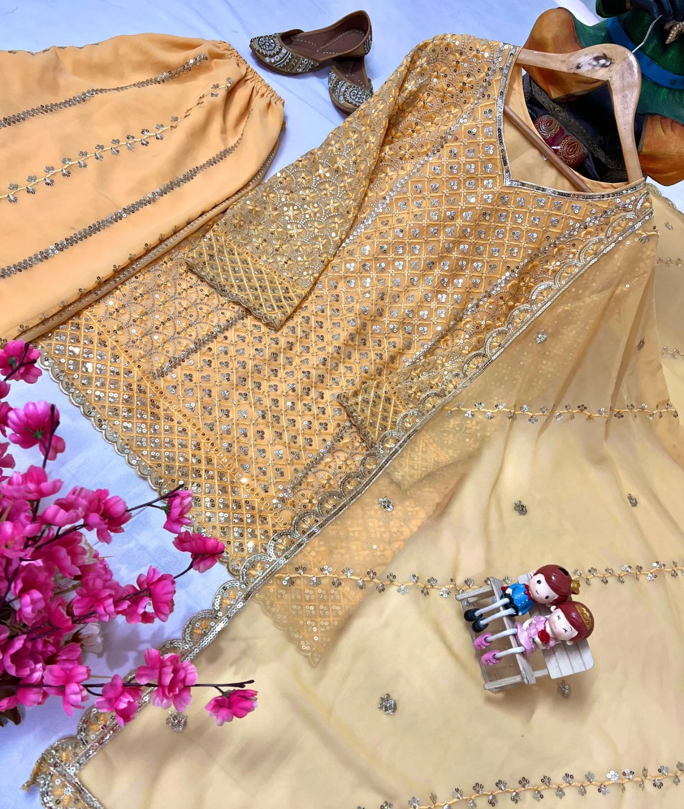 Rama Export Code- 1361-A Heavy Georgette Wholesale Readymade Pakistani Suit Collection