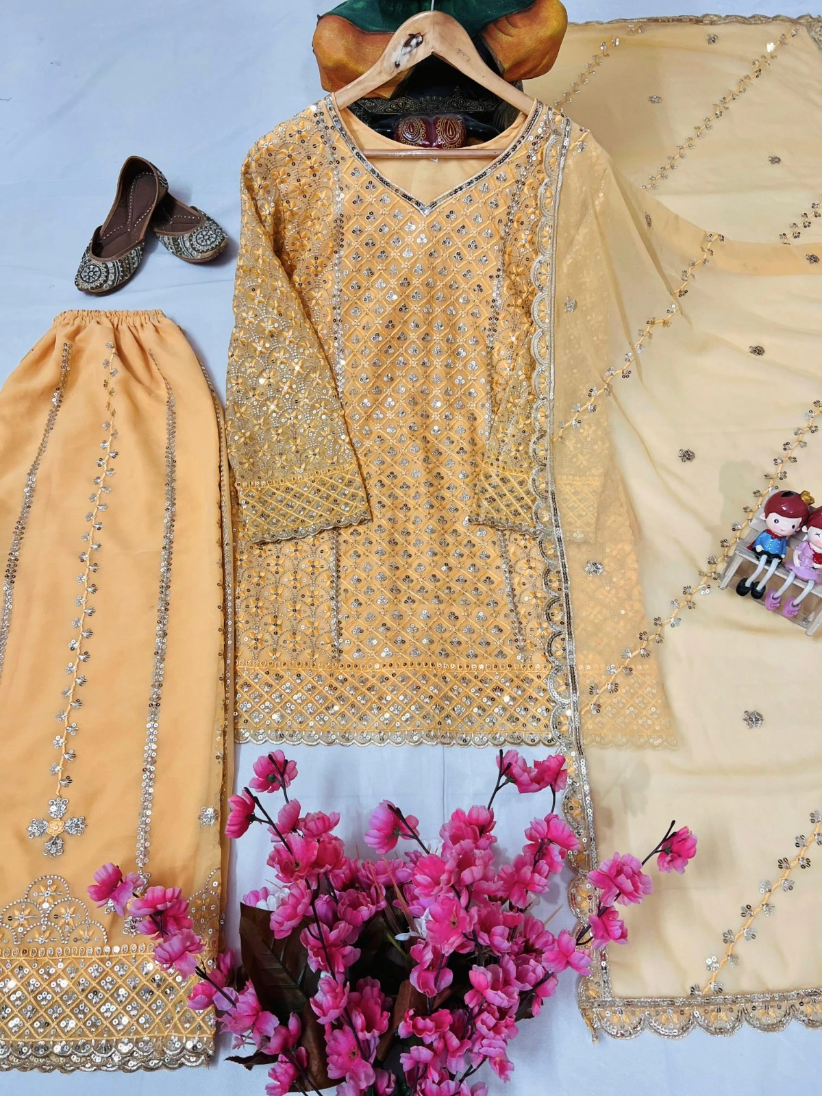 Rama Export Code- 1361-A Heavy Georgette Wholesale Readymade Pakistani Suit Collection