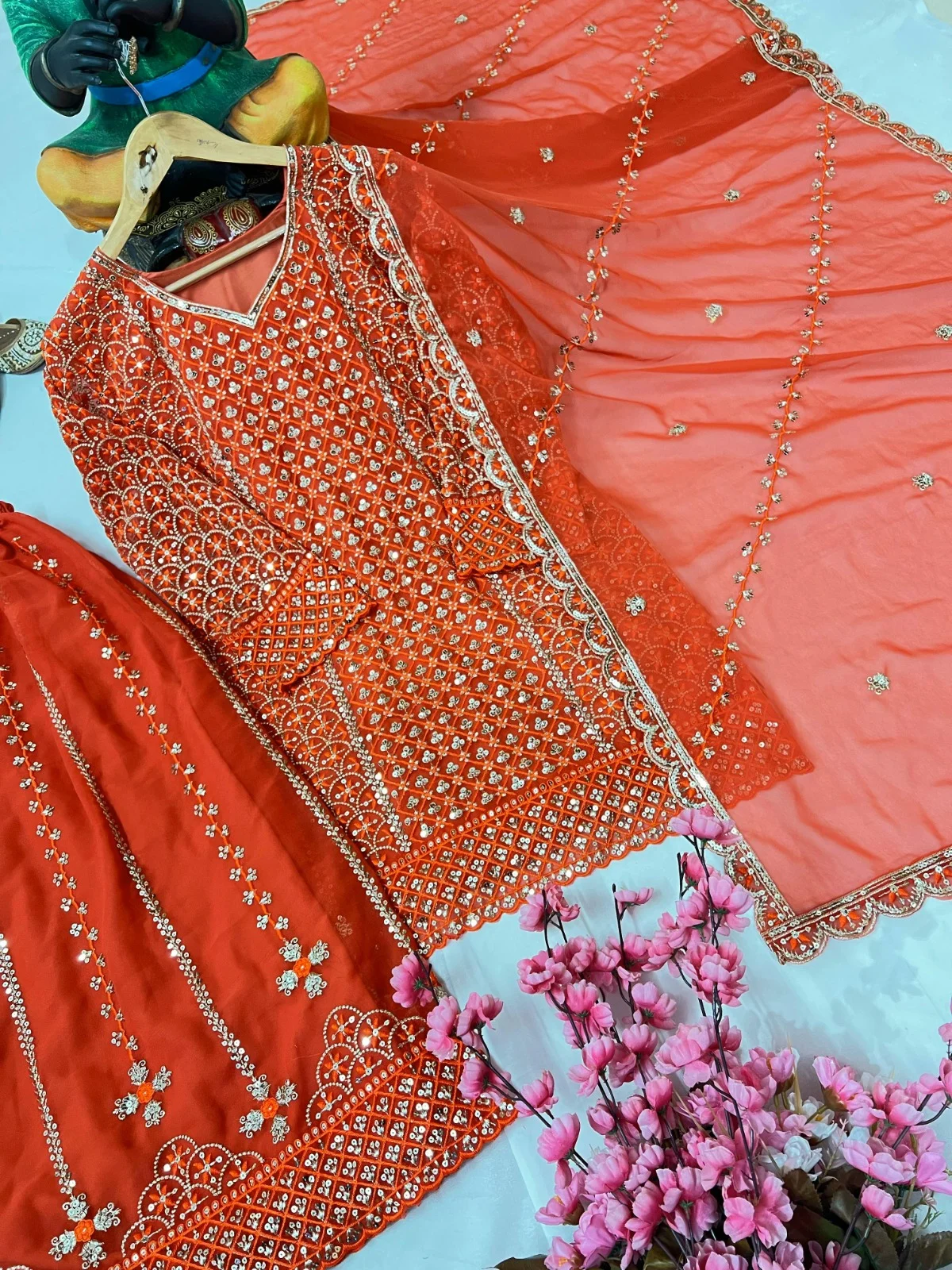 Rama Export Code- 1361-E Heavy Georgette Wholesale Readymade Pakistani Suit Collection