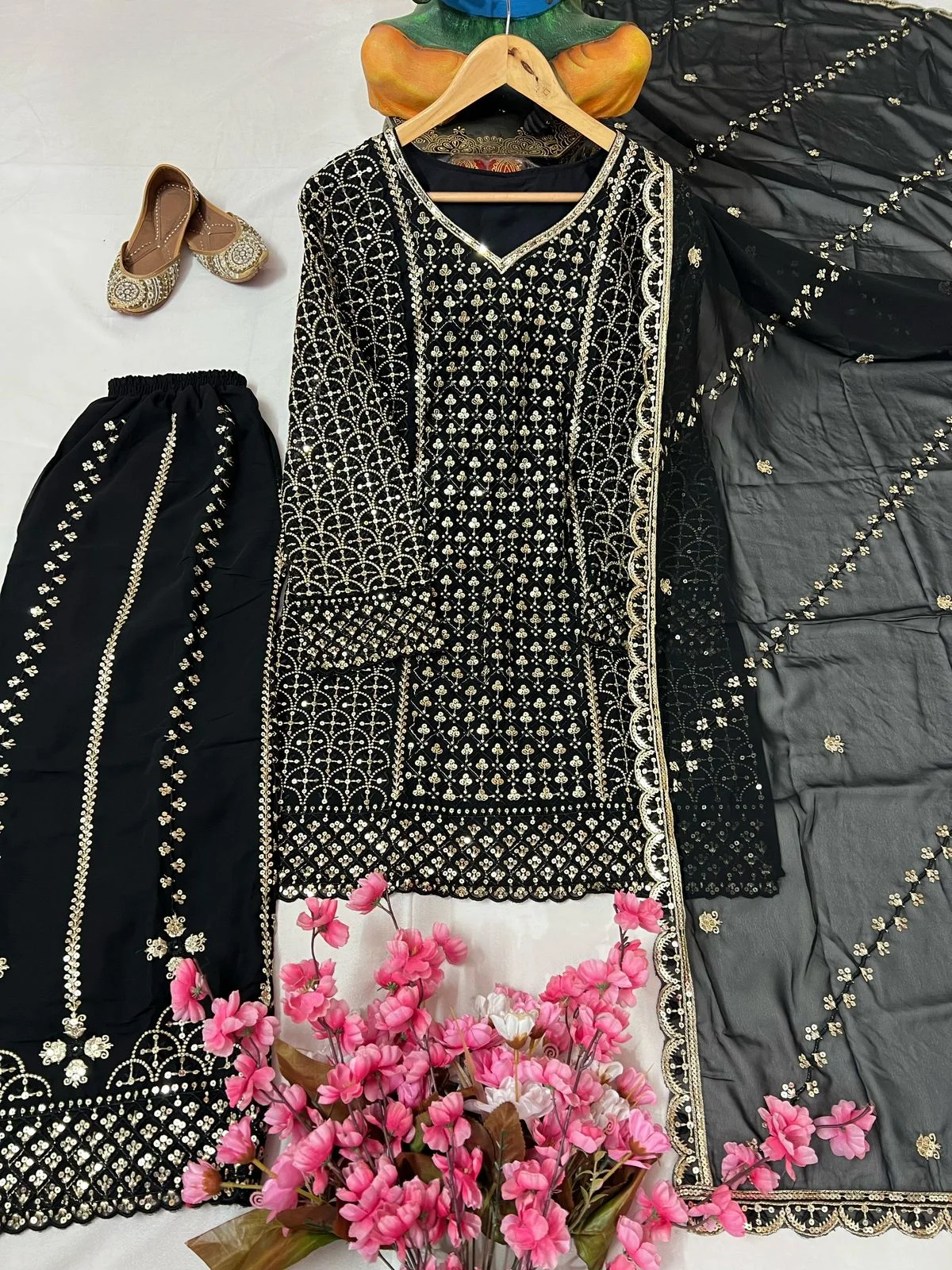 Rama Export Code- 1361-F Heavy Georgette Wholesale Readymade Pakistani Suit Collection