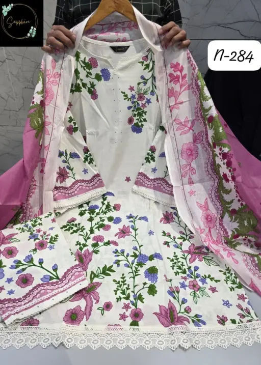 Sapphire Agha Noorani-284 Pure Lawn Wholesale Readymade Pakistani Suit Collection
