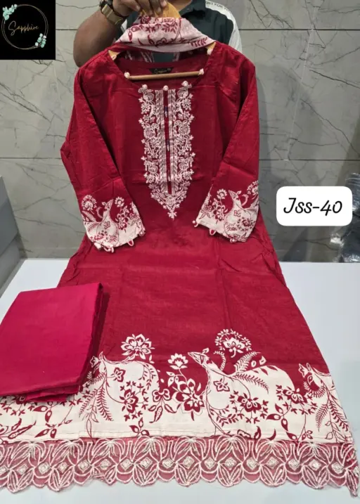 Sapphire Jazmin SS VOL-40 Pure Cotton Wholesale Readymade Pakistani Suit Collection
