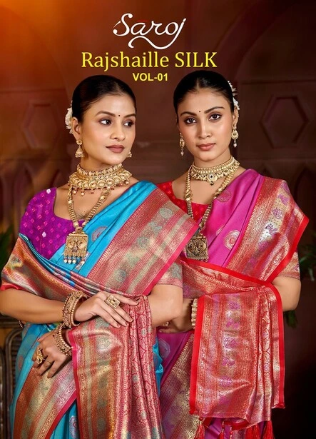 Saroj Rajshaille Silk Vol 1 Rich Pallu Saree Collection