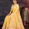 Saroj Saanjh Linen Saroski Vol 2 Linen with Saroski Worked Fancy Saree Collection